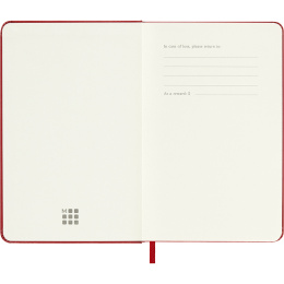 Diary 18M WeekNote Hard Cover Pocket Red in the group Paper & Pads / Planners / 18-Month Planners at Pen Store (137021)