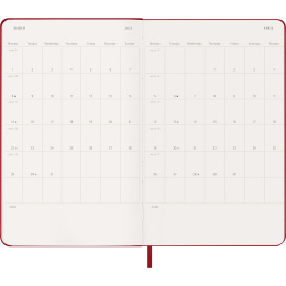 Diary 18M WeekNote Hard Cover Large Red in the group Paper & Pads / Planners / 18-Month Planners at Pen Store (137022)