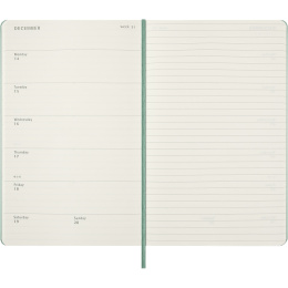 Diary 18M WeekNote Hard Cover Large Sage Green in the group Paper & Pads / Planners / 18-Month Planners at Pen Store (137024)