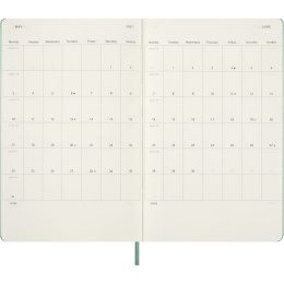 Diary 18M WeekNote Hard Cover Large Sage Green in the group Paper & Pads / Planners / 18-Month Planners at Pen Store (137024)