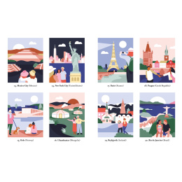 Mystery Coloring Around the World in the group Hobby & Creativity / Books / Adult Colouring Books at Pen Store (137179)