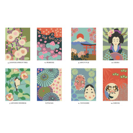 Mystery Coloring Japan in the group Hobby & Creativity / Books / Adult Colouring Books at Pen Store (137181)