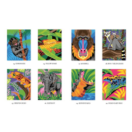 Mystery Coloring Wild Animals in the group Hobby & Creativity / Books / Adult Colouring Books at Pen Store (137183)