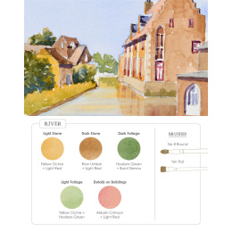 Watercolor Mixing Deck: Architecture in the group Hobby & Creativity / Books / Art Instruction Books at Pen Store (137193)