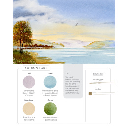 Watercolor Mixing Deck: Landscapes in the group Hobby & Creativity / Books / Art Instruction Books at Pen Store (137194)