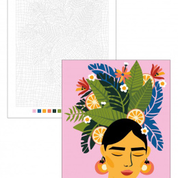 Color by Numbers: Flowers in the group Hobby & Creativity / Books / Adult Colouring Books at Pen Store (137205)