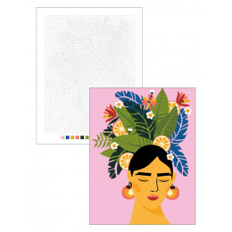 Color by Numbers: Flowers in the group Hobby & Creativity / Books / Adult Colouring Books at Pen Store (137205)