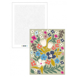 Color by Numbers: Flowers in the group Hobby & Creativity / Books / Adult Colouring Books at Pen Store (137205)