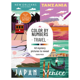 Color by Numbers: Travel in the group Hobby & Creativity / Books / Adult Colouring Books at Pen Store (137207)