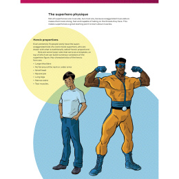 Comic Art Superheroes in the group Hobby & Creativity / Books / Art Instruction Books at Pen Store (137208)