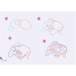 Draw 30: Cats in the group Hobby & Creativity / Books / Art Instruction Books at Pen Store (137211)