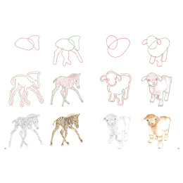 How to Draw: Baby Animals in the group Hobby & Creativity / Books / Art Instruction Books at Pen Store (137223)