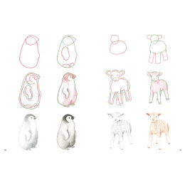 How to Draw: Baby Animals in the group Hobby & Creativity / Books / Art Instruction Books at Pen Store (137223)