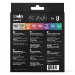Marker Metallic 8-piece Set in the group Pens / Artist Pens / Acrylic Markers at Pen Store (137373)