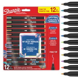Creative Marker Fine Tip 12-pack Earth Tones in the group Pens / Artist Pens / Acrylic Markers at Pen Store (137407)