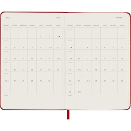 Diary 12M Daily 2027 Hardcover Pocket Red in the group Paper & Pads / Planners / 12-Month Planners at Pen Store (137435)