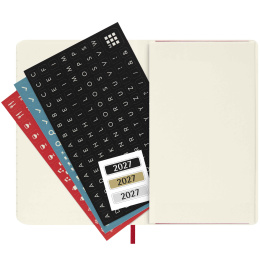Diary 12M Daily 2027 Softcover Pocket Red in the group Paper & Pads / Planners / 12-Month Planners at Pen Store (137436)