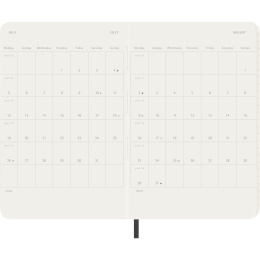 Diary 12M Monthly 2027 Softcover XL Black in the group Paper & Pads / Planners / 12-Month Planners at Pen Store (137441)
