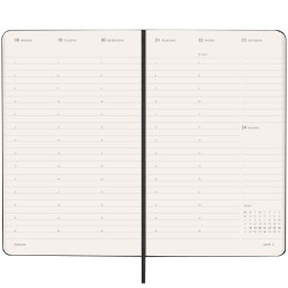 Diary 12M Weekly Vertical PRO 2027 Hardcover Large Black in the group Paper & Pads / Planners / 12-Month Planners at Pen Store (137442)