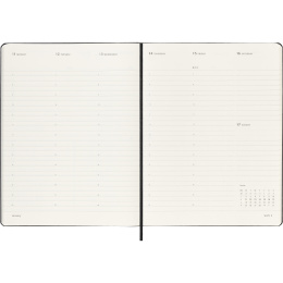 Diary 12M Weekly Vertical PRO 2027 Hardcover XL Black  in the group Paper & Pads / Planners / 12-Month Planners at Pen Store (137443)