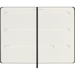 Diary 12M Weekly Horizontal 2027 Hardcover Pocket Black  in the group Paper & Pads / Planners / 12-Month Planners at Pen Store (137448)