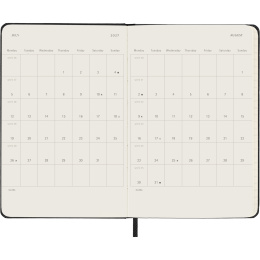 Diary 12M Weekly Horizontal 2027 Hardcover Pocket Black  in the group Paper & Pads / Planners / 12-Month Planners at Pen Store (137448)