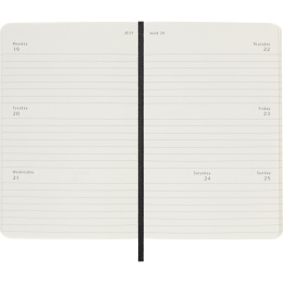 Diary 12M Weekly Horizontal 2027 Softcover Pocket Black  in the group Paper & Pads / Planners / 12-Month Planners at Pen Store (137449)