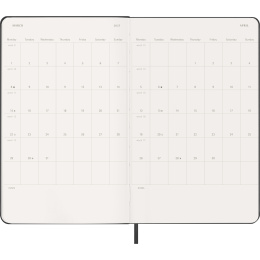 Diary 12M Weekly Notebook 2027 Hardcover Large Black  in the group Paper & Pads / Planners / 12-Month Planners at Pen Store (137450)