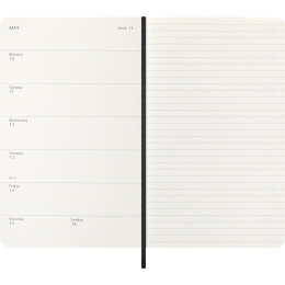 Diary 12M Weekly Notebook 2027 Softcover Large Black  in the group Paper & Pads / Planners / 12-Month Planners at Pen Store (137451)