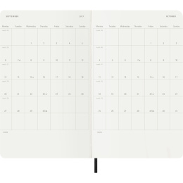 Diary 12M Weekly Notebook 2027 Softcover Large Black  in the group Paper & Pads / Planners / 12-Month Planners at Pen Store (137451)