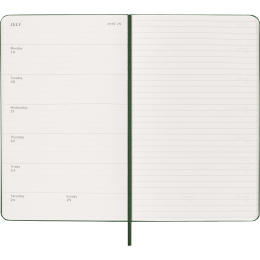 Diary 12M Weekly Notebook 2027 Hardcover Large Myrtle Green  in the group Paper & Pads / Planners / 12-Month Planners at Pen Store (137452)