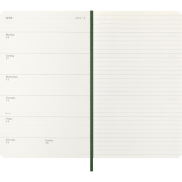 Diary 12M Weekly Notebook 2027 Softcover Large Myrtle Green  in the group Paper & Pads / Planners / 12-Month Planners at Pen Store (137453)