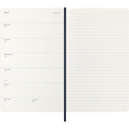 Diary 12M Weekly Notebook 2027 Softcover Large Sapphire Blue  in the group Paper & Pads / Planners / 12-Month Planners at Pen Store (137454)
