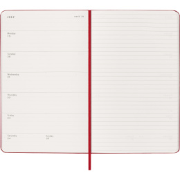 Diary 12M Weekly Notebook 2027 Hardcover Large Red  in the group Paper & Pads / Planners / 12-Month Planners at Pen Store (137455)
