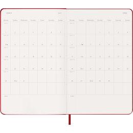 Diary 12M Weekly Notebook 2027 Hardcover Large Red  in the group Paper & Pads / Planners / 12-Month Planners at Pen Store (137455)