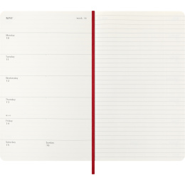 Diary 12M Weekly Notebook 2027 Softcover Large Red  in the group Paper & Pads / Planners / 12-Month Planners at Pen Store (137456)