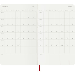 Diary 12M Weekly Notebook 2027 Softcover Large Red  in the group Paper & Pads / Planners / 12-Month Planners at Pen Store (137456)