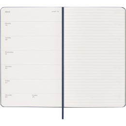 Diary 12M Weekly Notebook 2027 Hardcover Large Sapphire Blue  in the group Paper & Pads / Planners / 12-Month Planners at Pen Store (137457)