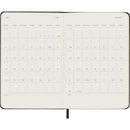 Diary 12M Weekly Notebook 2027 Hardcover Pocket Black  in the group Paper & Pads / Planners / 12-Month Planners at Pen Store (137458)