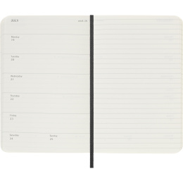 Diary 12M Weekly Notebook 2027 Softcover Pocket Black  in the group Paper & Pads / Planners / 12-Month Planners at Pen Store (137459)