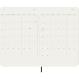 Diary 12M Weekly Notebook 2027 Softcover Pocket Black  in the group Paper & Pads / Planners / 12-Month Planners at Pen Store (137459)