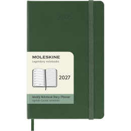 Diary 12M Weekly Notebook 2027 Hardcover Pocket Myrtle Green  in the group Paper & Pads / Planners / 12-Month Planners at Pen Store (137460)