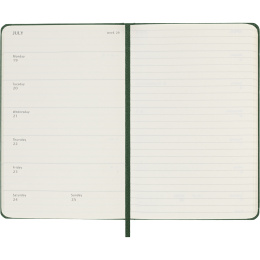 Diary 12M Weekly Notebook 2027 Hardcover Pocket Myrtle Green  in the group Paper & Pads / Planners / 12-Month Planners at Pen Store (137460)