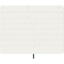 Diary 12M Weekly Notebook 2027 Softcover Pocket Myrtle Green  in the group Paper & Pads / Planners / 12-Month Planners at Pen Store (137461)