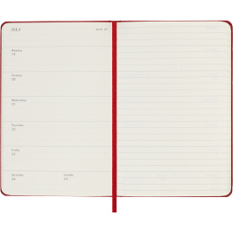 Diary 12M Weekly Notebook 2027 Hardcover Pocket Red  in the group Paper & Pads / Planners / 12-Month Planners at Pen Store (137463)