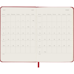 Diary 12M Weekly Notebook 2027 Hardcover Pocket Red  in the group Paper & Pads / Planners / 12-Month Planners at Pen Store (137463)