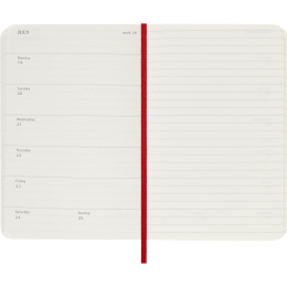 Diary 12M Weekly Notebook 2027 Softcover Pocket Red  in the group Paper & Pads / Planners / 12-Month Planners at Pen Store (137464)