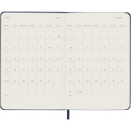 Diary 12M Weekly Notebook 2027 Hardcover Pocket Sapphire Blue  in the group Paper & Pads / Planners / 12-Month Planners at Pen Store (137465)