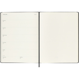 Diary 12M Weekly Notebook 2027 Hardcover XL Black  in the group Paper & Pads / Planners / 12-Month Planners at Pen Store (137466)