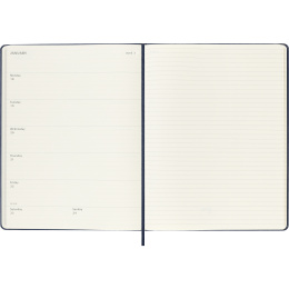 Diary 12M Weekly Notebook 2027 Hardcover XL Sapphire Blue  in the group Paper & Pads / Planners / 12-Month Planners at Pen Store (137468)
